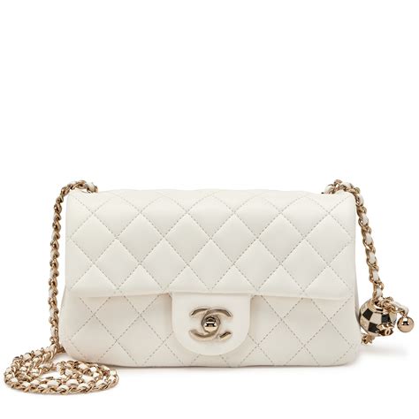 chanel white mini flap|Chanel mini flap sotheby's.